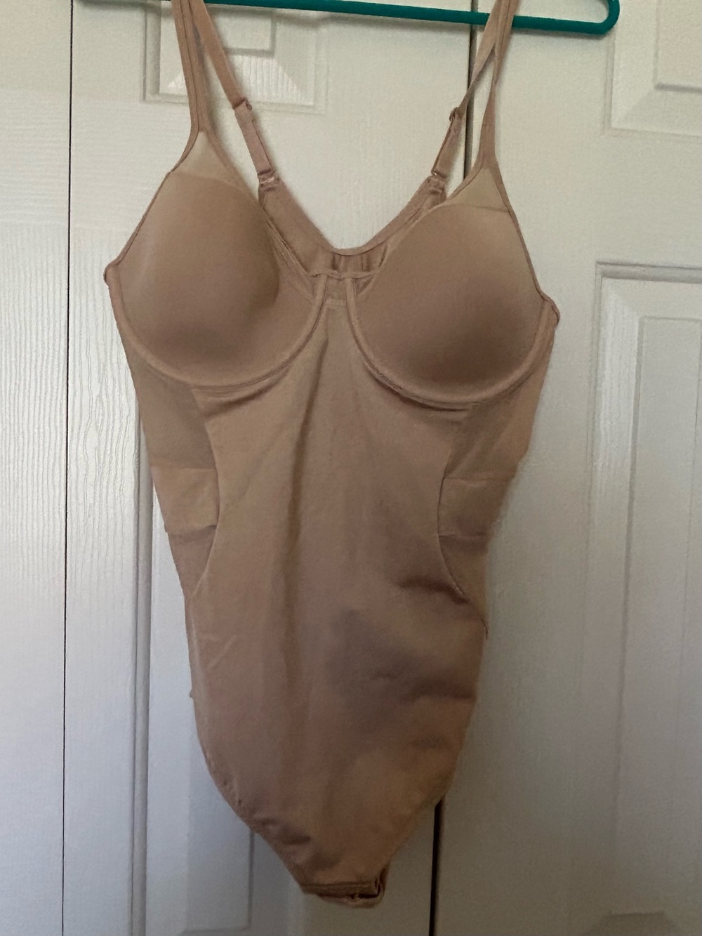 Shapewear Bodysuit with Built-In Bra in Nude. Never worn.